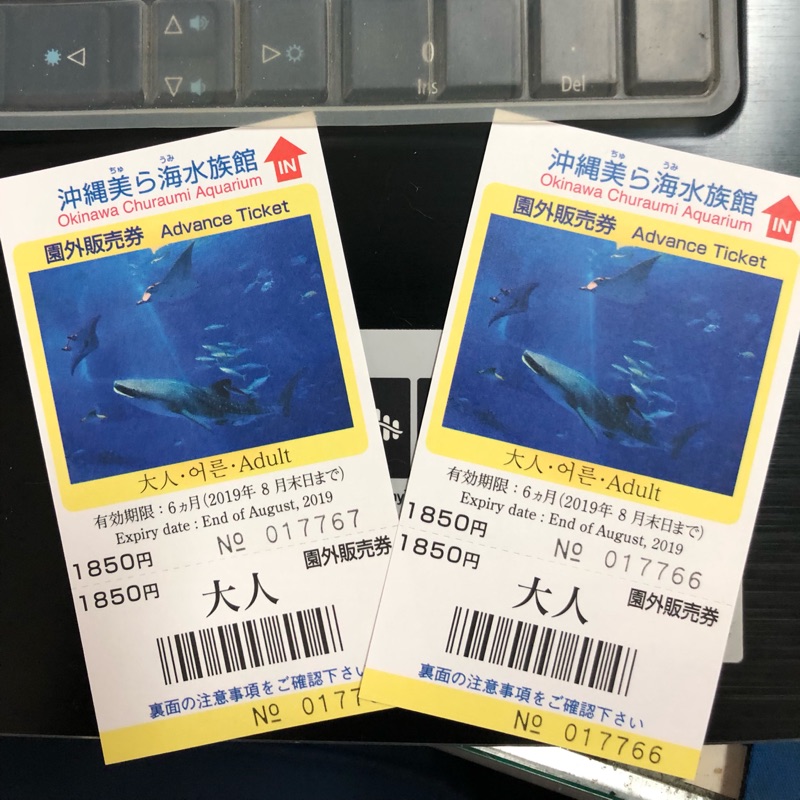 沖繩美麗海水族館門票（2張一組，效期至8月底）
