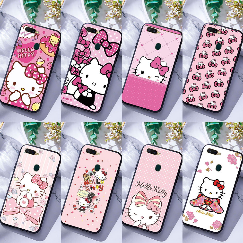 Oppo A3 A3S A5 A5S A7 A12 A12E 軟殼保護套矽膠手機殼 Hello Kitty