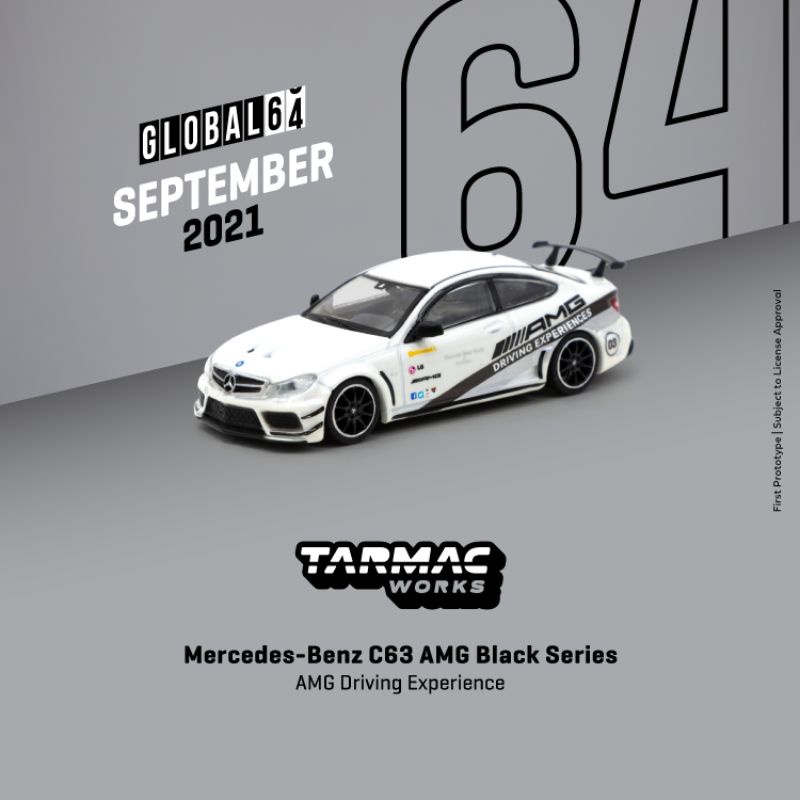 1/64 tarmac benz c63 amg coupe black series