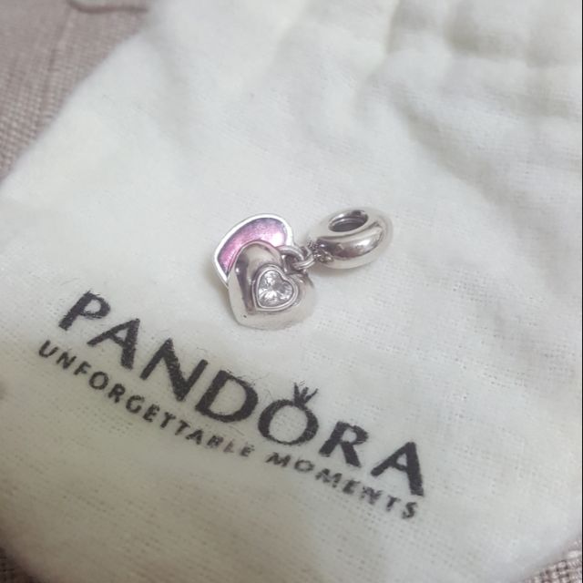 保證正品（真品）PANDRA 潘朵拉 me you鑽石愛心 手鍊 吊飾 飾品