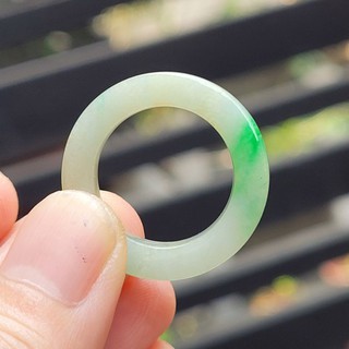 嗨，寶貝銀飾珠寶* 緬甸玉A貨 翡翠飾品☆保證A貨 放光冰種白底青 飄陽 三彩綠翡翠戒指 版指☆24
