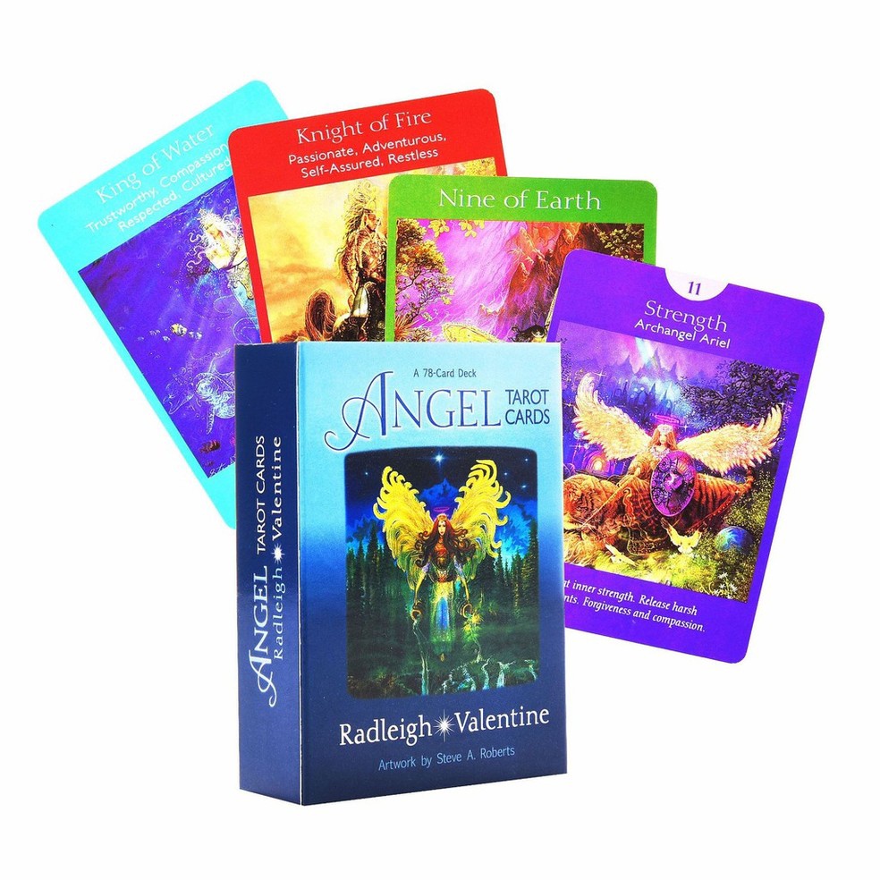 现货！！（Angel Tarot Cards Deck ）天使塔羅牌占卜愛情命運事業 英文塔罗牌 休闲桌游卡牌