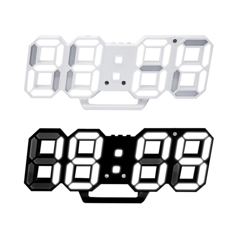 LED數字時鐘 (實拍+用給你看) 時尚工業風立體電子時鐘 可壁掛科技電子鐘 數字鐘 電子鬧鐘 掛鐘 時鐘 電子鐘 鐘