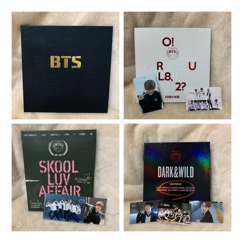 BTS 防彈 防彈少年團 專輯 全專 小卡 O R U L8 2 Skool Luv Affair DARK WILD