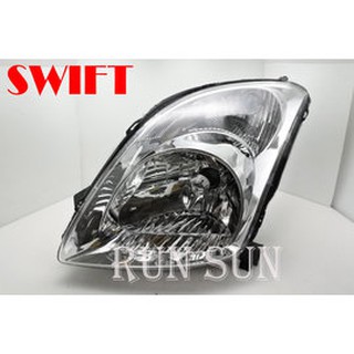 ●○RUN SUN 車燈,車材○● 全新鈴木 06 07 08 09 SWIFT 雨燕 原廠型 晶鑽 大燈 一顆 臺製