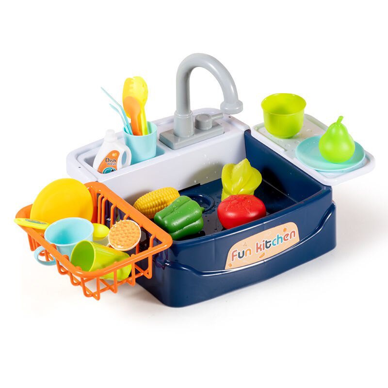 《台灣發貨》🎮兒童洗菜盆玩具廚房循環電動出水8至12女童3一9洗碗機7過家家男孩