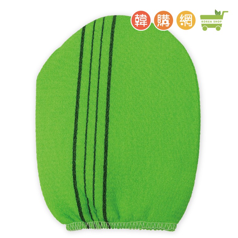 韓國手套搓澡巾-綠色(1入)【韓購網】
