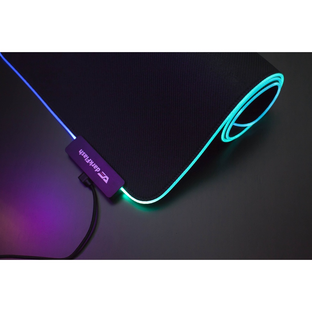 {新霖材料} 發光滑鼠墊 電競滑鼠墊 滑鼠墊RGB LED 大張滑鼠墊 darkFlash 80*30cm 厚度：4mm