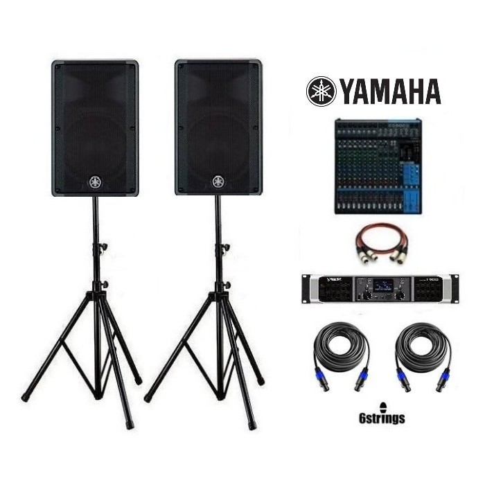 【六絃樂器】全新 Yamaha MG16XU + PX8 + CBR15*2 組合 / 舞台音響設備 專業PA器材