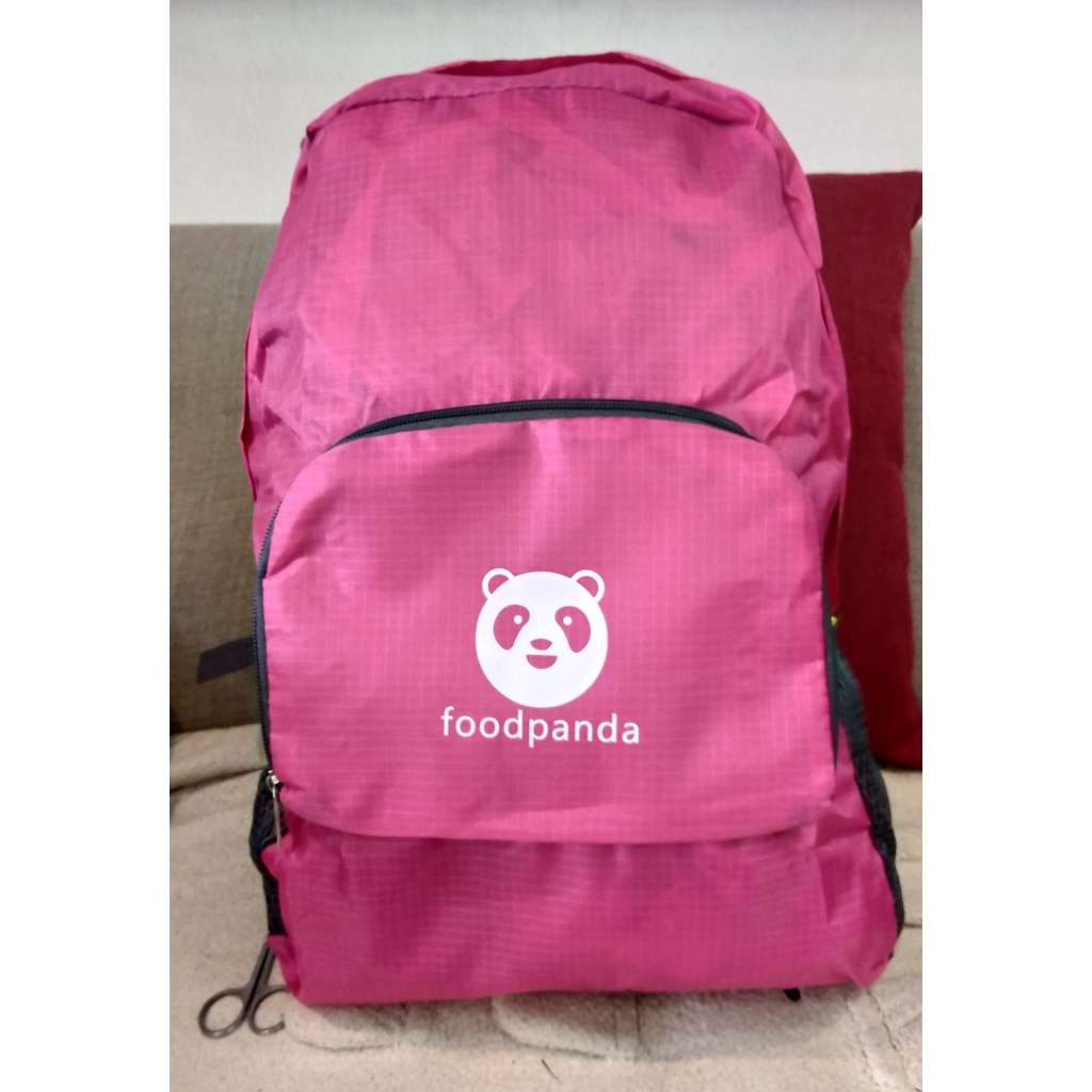 【現貨】 foodpanda 熊貓 雙肩背包 雙肩包 Uber 新款時尚潮流背包 大容量書包 雙肩後背包休閒旅行包外賣包