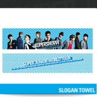 super junior SJ super show 4 ss4 官方 應援 毛巾 手幅