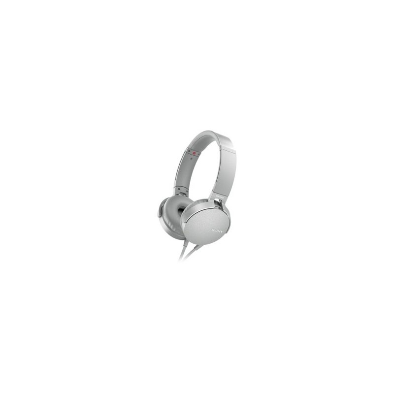《全新未拆封 日本代購 保證正品》SONY EXTRA BASS重低音頭戴式耳罩式耳機MDR-XB550AP/W 白色