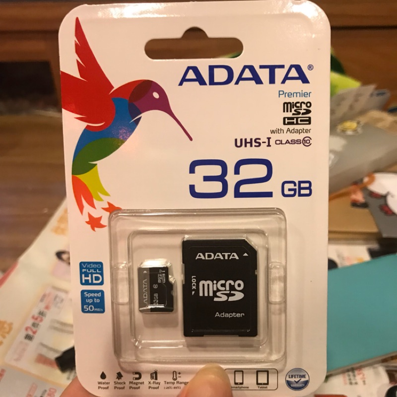 Adata 威剛 記憶卡 閃存卡 32GB Micro Sd Hc Sd卡