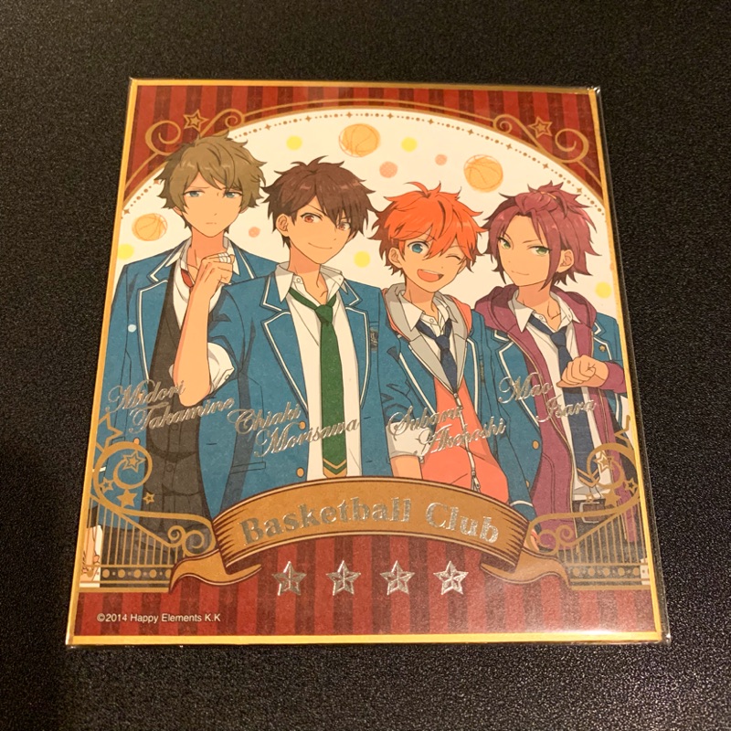 現貨 合奏偶像夢幻祭色紙籃球部高峰翠守澤千秋明星昴流衣更真緒 蝦皮購物