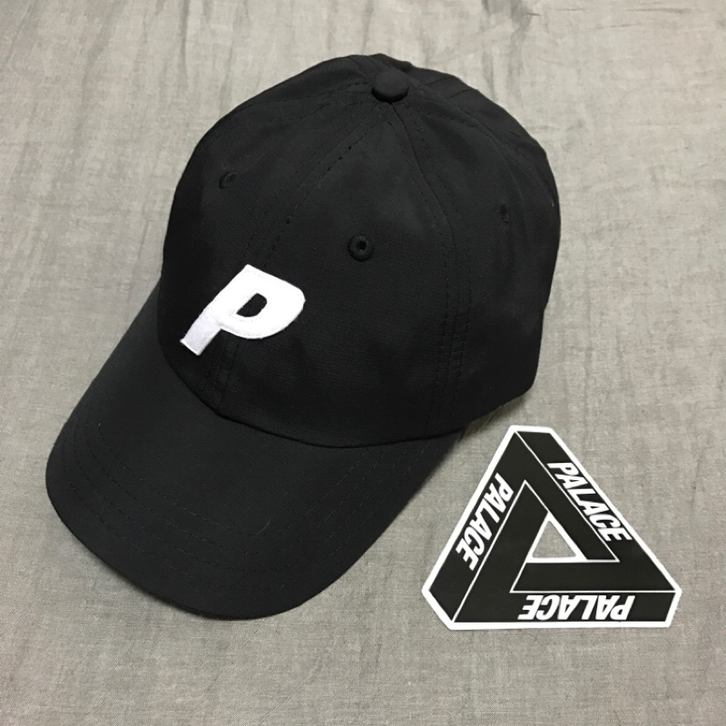 Palace 6-panel cap P logo 黑老帽| 蝦皮購物