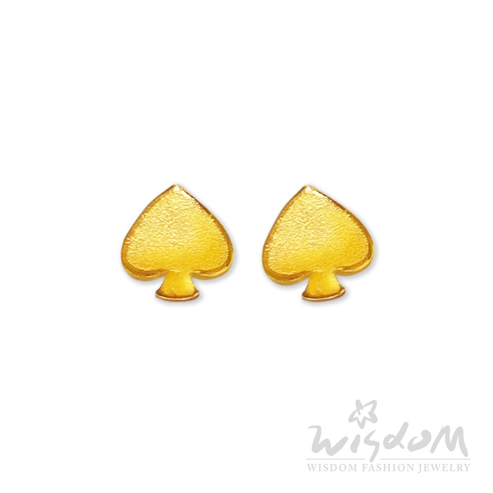 威世登 黃金流線貼耳耳環 金重約0.14~0.19錢，GF00266-FEX-GHX