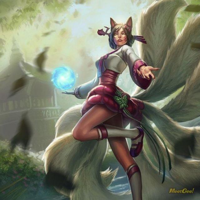 租lol 阿璃造型靈隱狐仙cos Cosplay 蝦皮購物