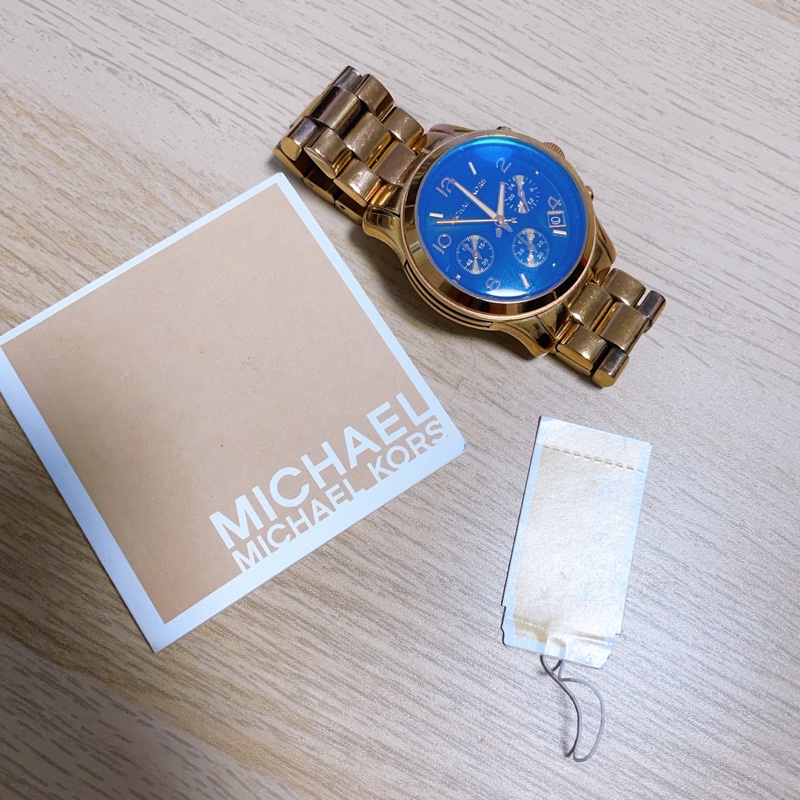 Michael Kors 玫瑰金迷幻湛藍變色錶 MK5940 手錶 玫瑰金 變色 二手
