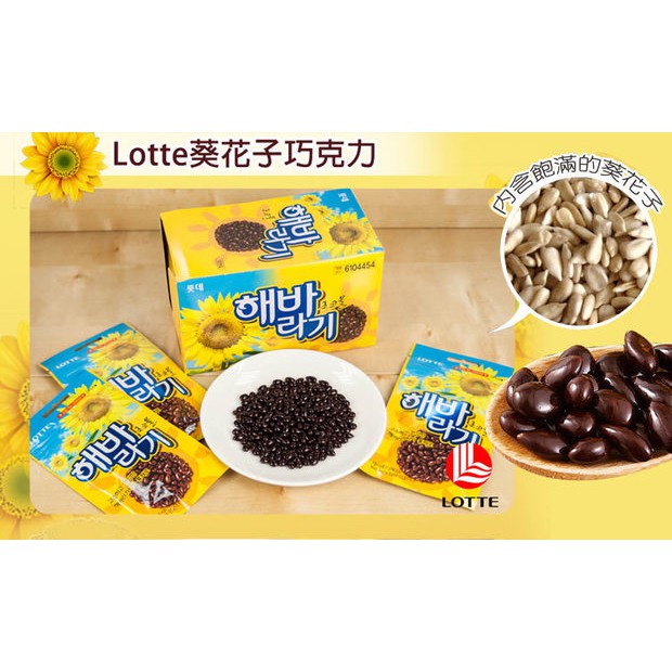 現貨 Lotte 樂天葵花子巧克力 超值30入 葵花子巧克力 效期18 06 蝦皮購物