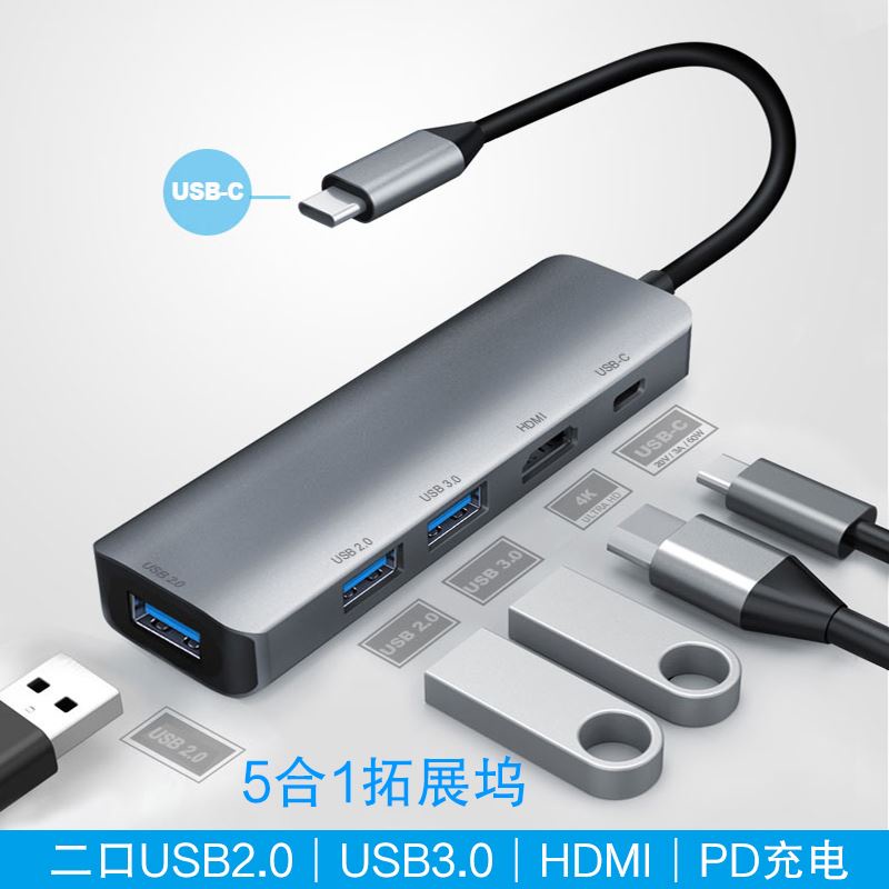 ✚微軟Surface Go/Go2/Pro7/X電腦擴展塢USB網口轉接頭線HDMI/VGA投影儀轉換器拓展塢hub集分