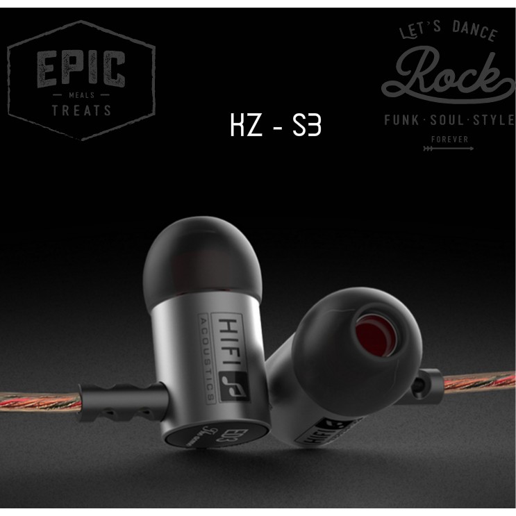 [送收納包/耳塞/領夾]KZ-S3 灰色 入耳式 耳道耳機 一體式腔體 流行 重低音 Hi-fi House EDM 超越鐵三角 Sony JBL