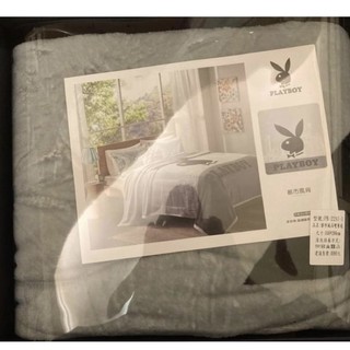全新PLAYBOY 毛毯_冬天送禮～含盒子和袋子