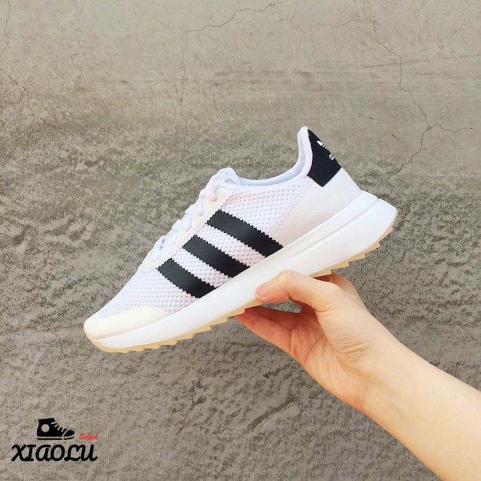 【XIAOLU】 ADIDAS FLASHBACK W FLB 黑白配色 白底黑線 BA7760 女生 李聖經