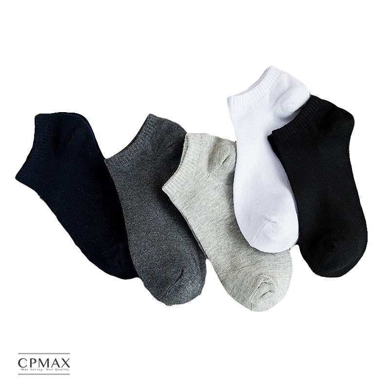 CPMAX 男襪 男短襪 船型襪 毛巾底 紳士襪 棉襪 低筒襪 踝襪 純棉船型襪 素色襪子 10雙145【S21】