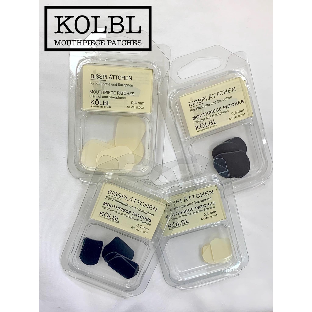 【古點子樂器】KOLBL吹嘴墊片Mouthpiece patch 6枚裝 0.4mm 0.8mm 德國製 吹嘴墊片