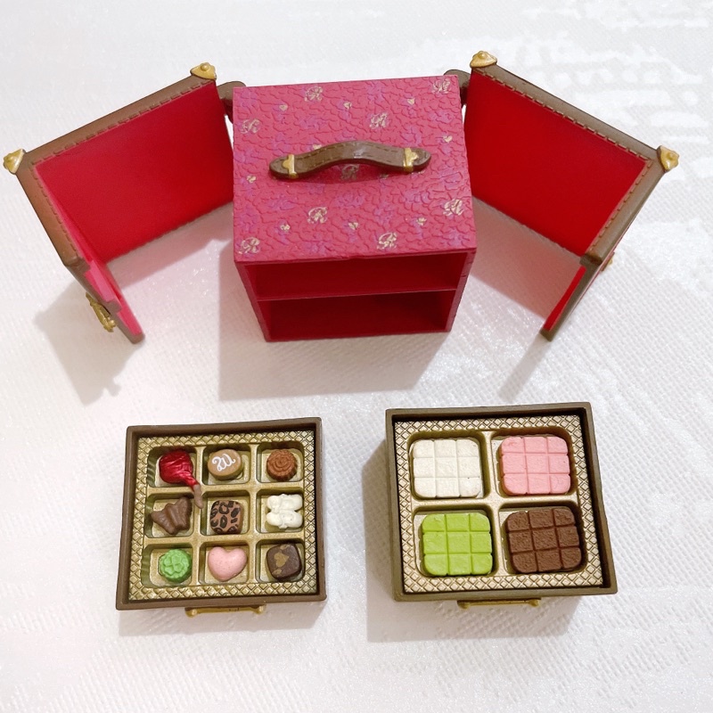 「保留@el****」絕版｜Re-ment 愛的巧克力 盒玩 食玩 巧克力 禮盒 甜點 豪華 少見 稀有
