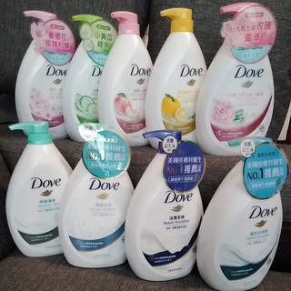 Dove多芬650g/900g/1000g沐浴乳，多種香味多種配方～900g（新版）