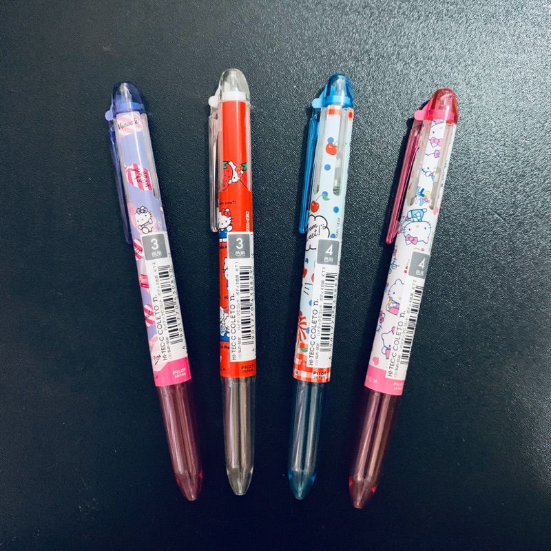 全新出清 日本hi Tec C Pilot百樂3色4色變芯筆管hello Kitty 限定版 蝦皮購物