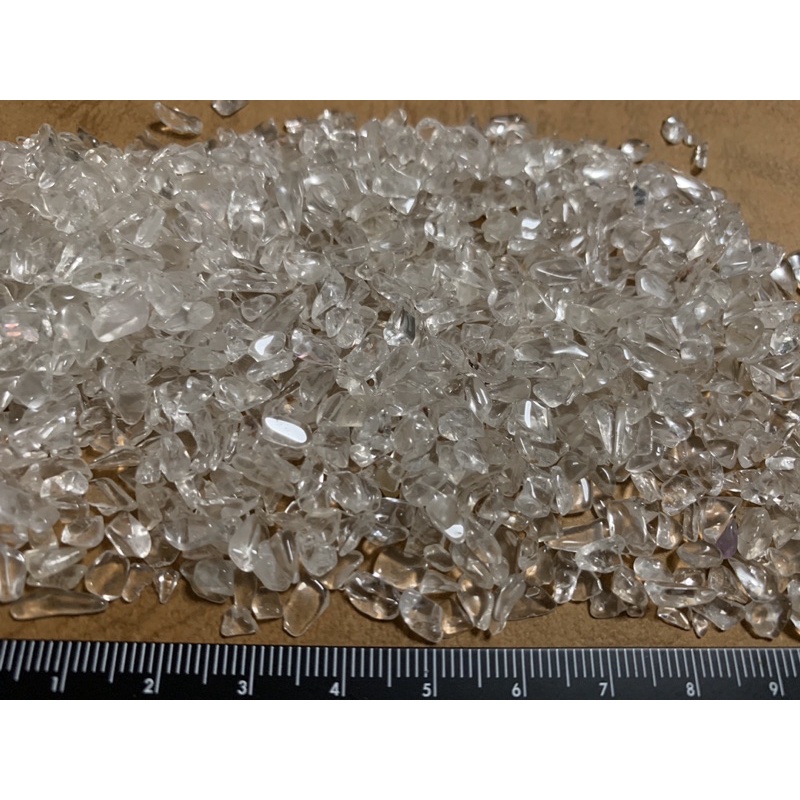 消磁淨化白水晶碎石 高品橄欖石 碎石 天然白水晶  1000g~$175現貨 橄欖石碎石
