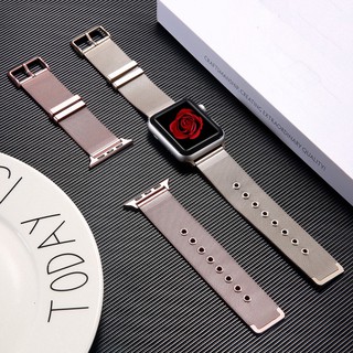 apple watch表帶米蘭尼斯蘋果iwatch3/4代手錶表帶金屬不銹鋼series5 40mm44MM不銹鋼表帶