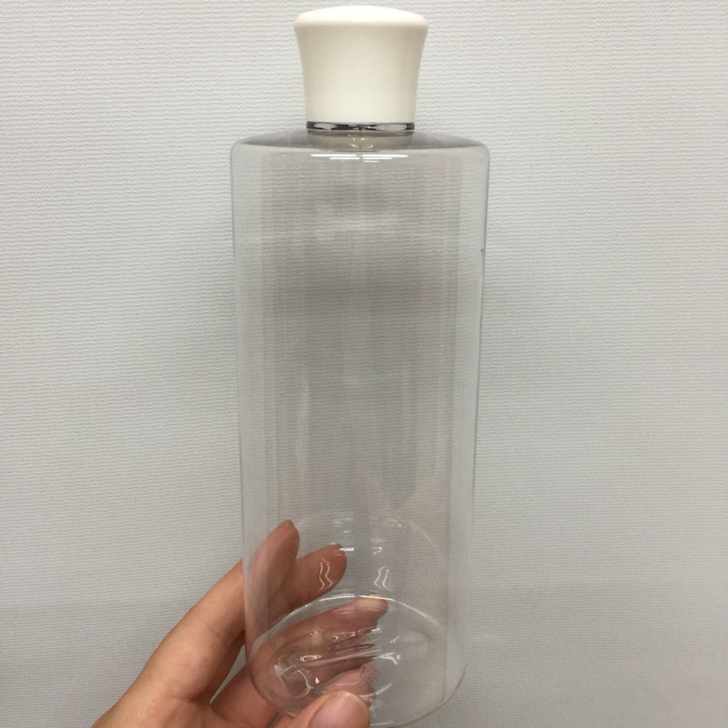 圓柱形 塑膠瓶 空瓶  乳液瓶 500ml PET材質 附瓶蓋 可另購塑膠塞子 水杯 水瓶 透明瓶身 透明瓶