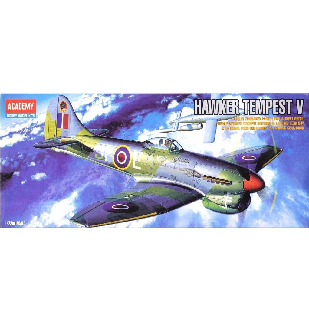 [專業模型] 1/72 [愛得美 1669 ] HAWKER TEMPEST V 二戰英國 風暴5式 戰鬥機