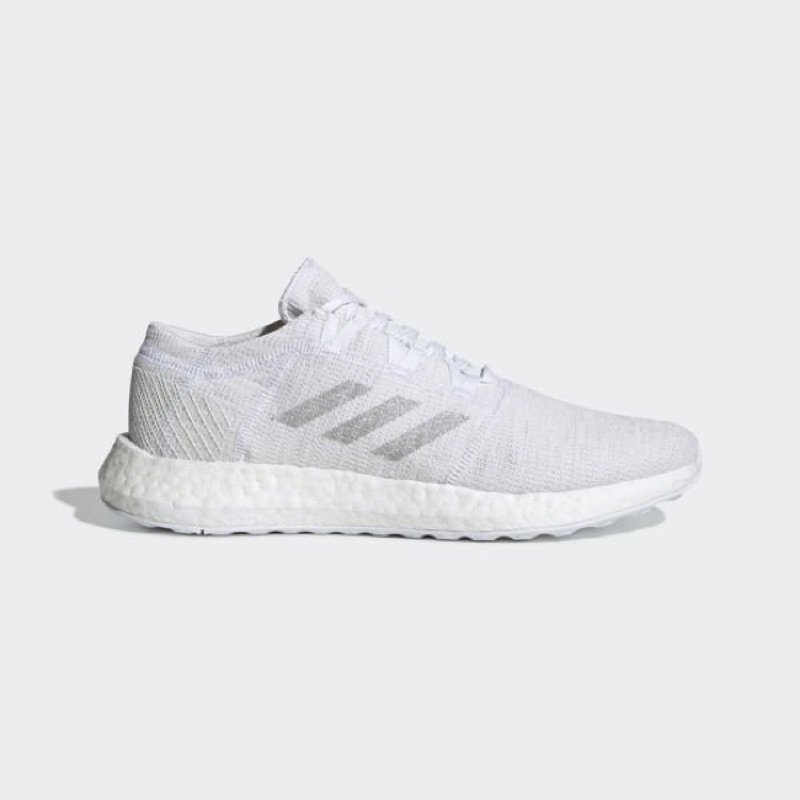 2020 3月 Adidas PureBOOST GO 彭于晏 F35787 全白灰色 編織 愛迪達 慢跑鞋 透氣