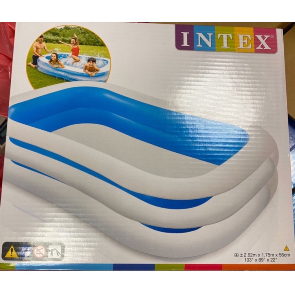 INTEX 262cm家庭豪華泳池/充氣泳池/游泳池
