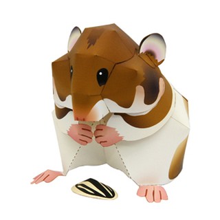 動物紙模型(紙模型的部屋）金田鼠