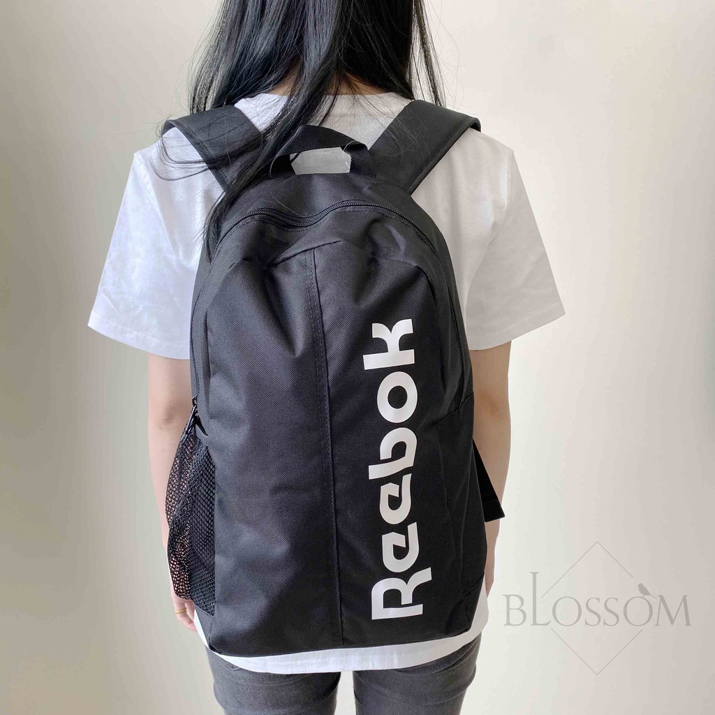 Reebok 後背包 Backpack 黑白Logo 大容量 大學包 筆電包 書包