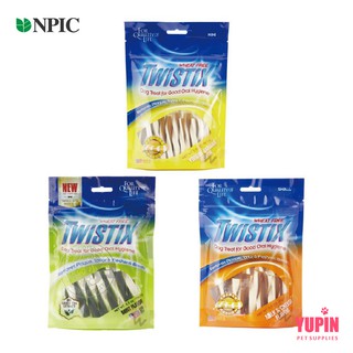 美國 NPIC 特緹斯 Twistix 雙色螺旋潔牙骨 156g 寵物零食 綠茶 起司 牛奶 薄荷 狗零食 潔牙棒