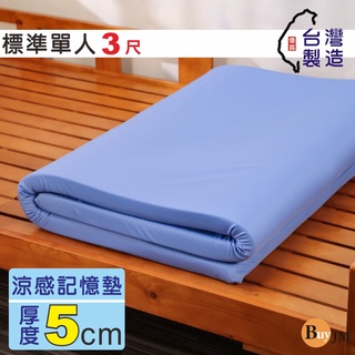 BuyJM 涼感凝膠MIT記憶床墊-藍色-BE022B