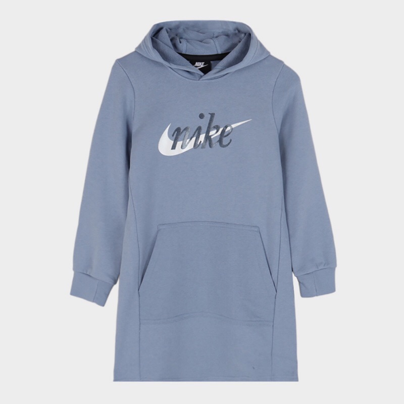 Nike 連身裙 大Logo 帽tee 長袖帽t