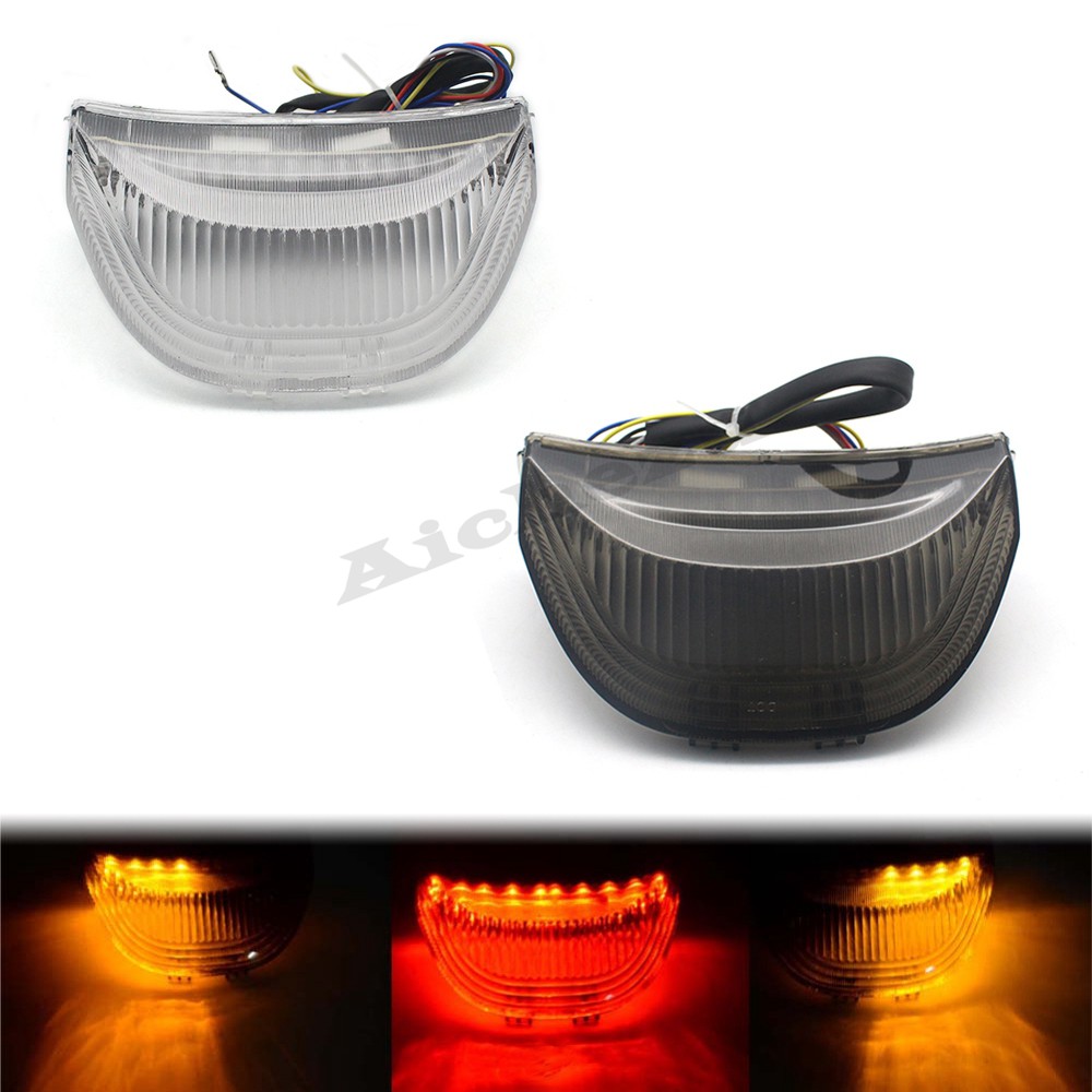 煙霧尾燈 LED 剎車轉向信號燈 適用於本田 CBR 600RR 摩托車車燈 CBR600RR 03-06 后尾燈