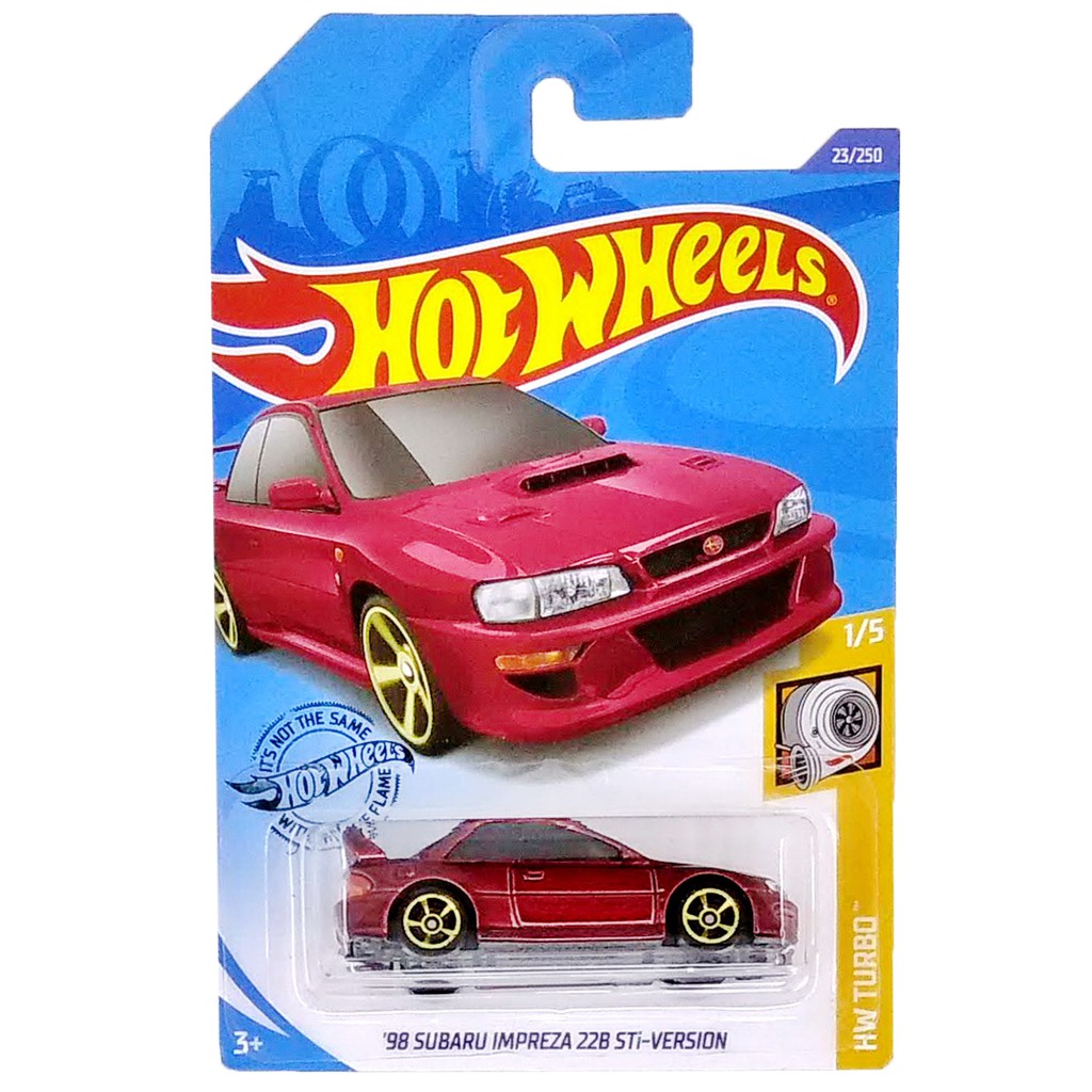 Merah Hot Wheels 98 Subaru Impreza 22B STi 版紅色 HW Turbo 汽車硬件