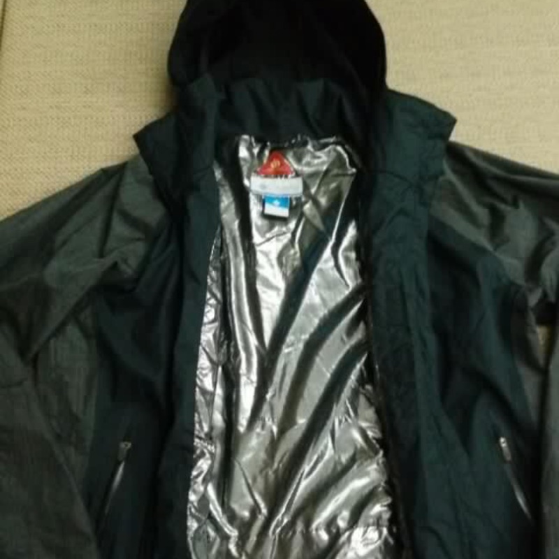 Columbia Omni Heat 自體發熱衣 黑灰色防水防風外套