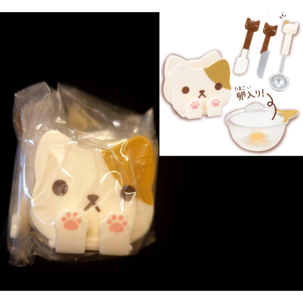 BOX-A ： EPOCH 料理道具 三毛貓 貓咪家電 扭蛋 　富貴玩具店