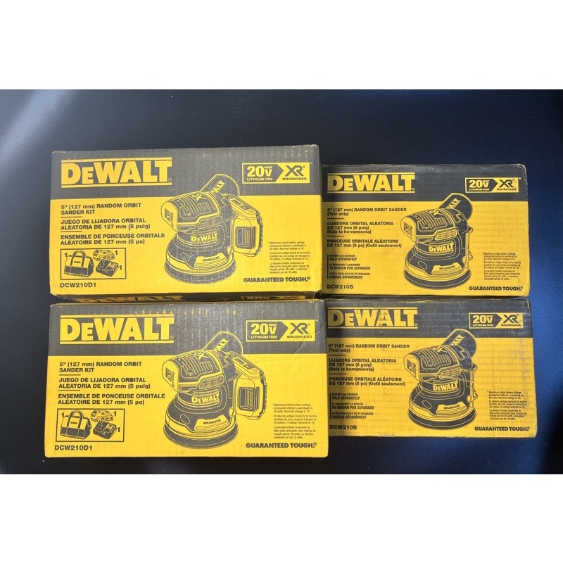 ﹝宅景﹞全台最低價 限量套裝優惠 DEWALT DCW210 20V XR 得偉 免碳刷 無刷 砂紙機 打蠟機 研磨機