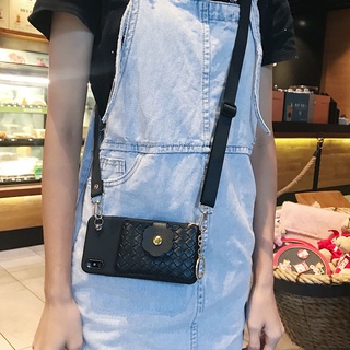 彩家索尼 XZ3 XA2 Xperia 1 IV 5 II 10 III PRO-I手機殼 編制斜跨拉鏈零錢包軟殼保護殼