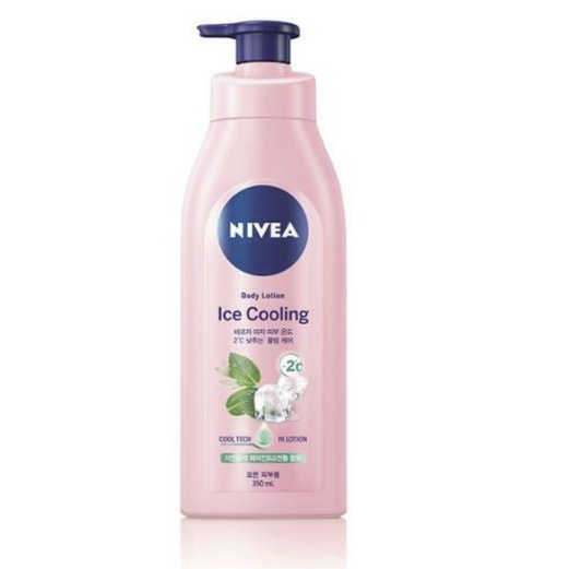 [NIVEA] Ice Cooling 身體乳液，350ml，Skin Cool Tech，薄荷